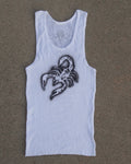 RIBBED SC0RPION TANK — WHITE