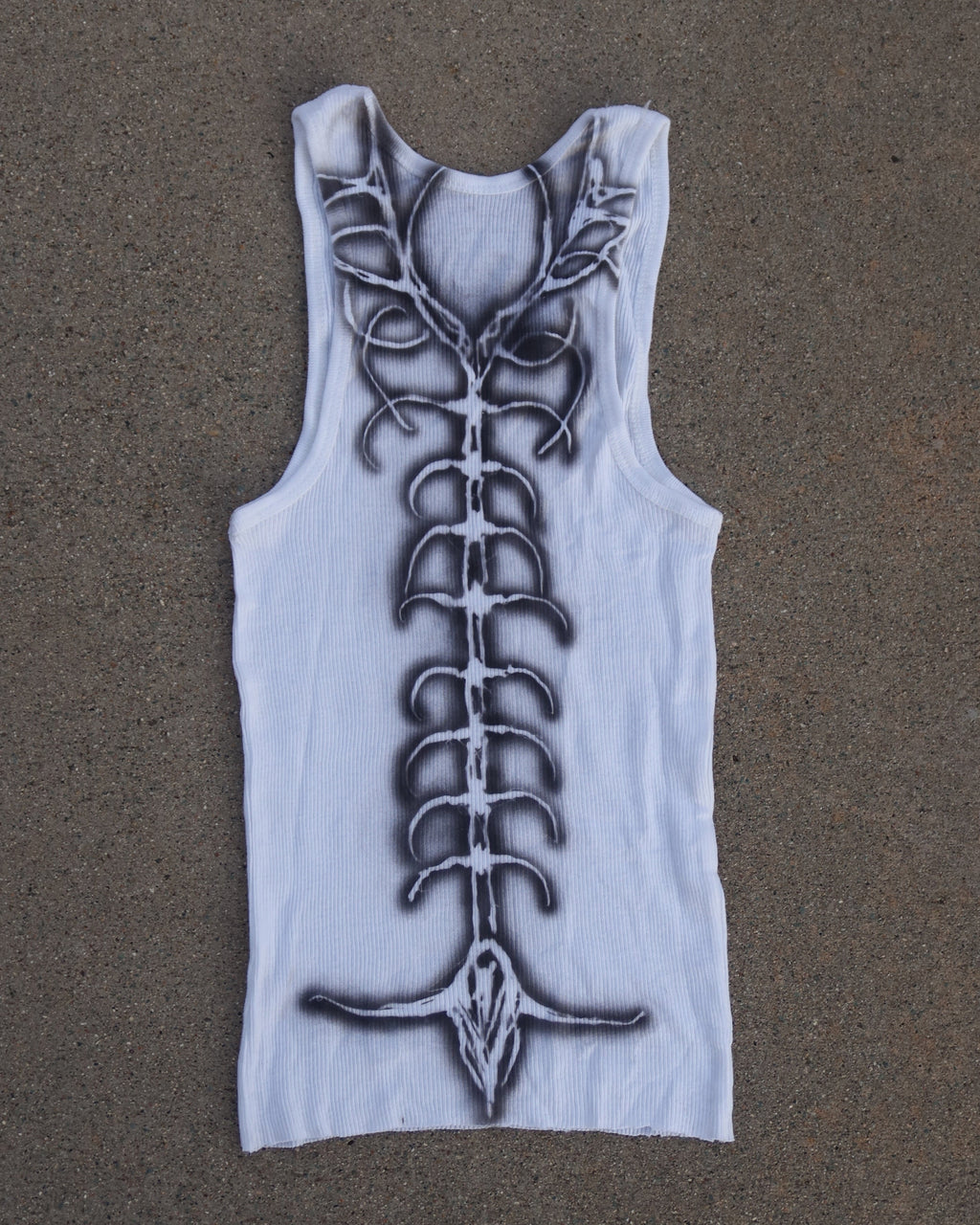 RIBBED SC0RPION TANK — WHITE